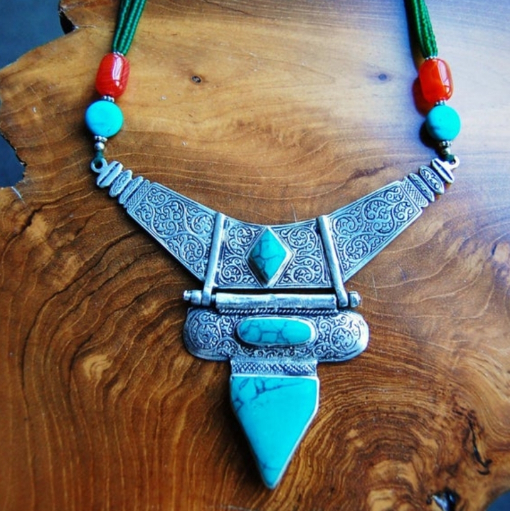 Silver & Turquoise handmade necklace